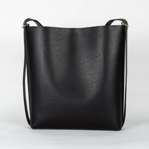 TEDDI JOELLE | Rare Black Leather Slingback Bag Ltd Ed Tote Backpack Crossbody